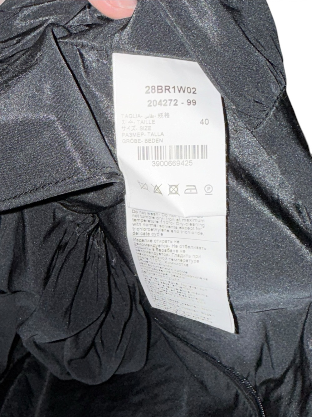 Brognano Black Bow Crop Top Size 40 - Picture 6 of 6